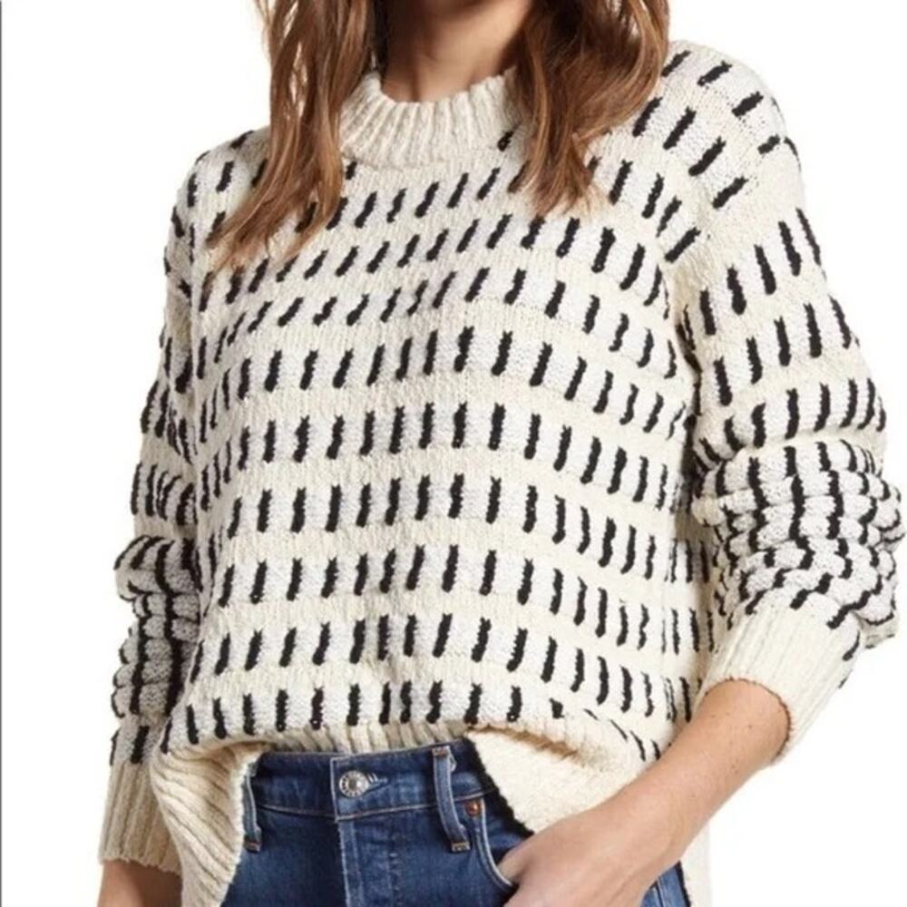 Lou & Grey Black and White Sweater